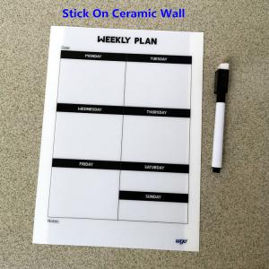 No Residue Sticky Dry Erase Board ODM OEM Self Stick W Peel Drawing Writing