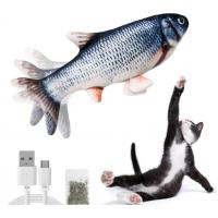 China Interactive Flopping Fish Cat Toy With Catnip Bag Flapping Fish For Cats on sale
