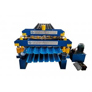 China High quality glazed tile IBR sheet double layer trapezoidal roof press making machine roll forming machinery supplier