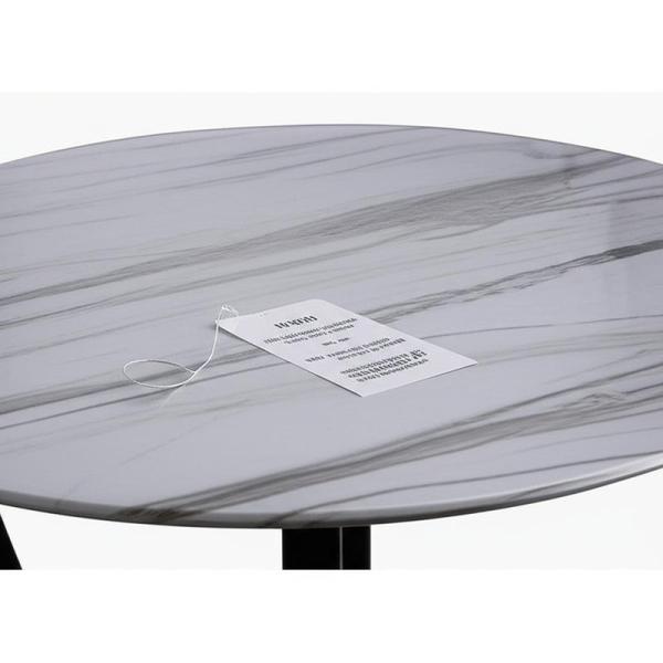 Beautiful Ceramic Marble Top Dining Table with Easy Care Instructions Wipe With A Damp Cloth