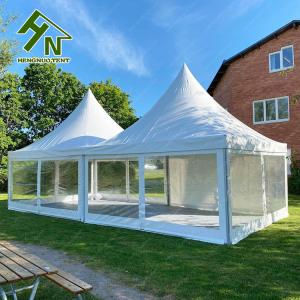 China Pagode feito sob encomenda do famoso do casamento da barraca do dossel do hexágono com Windows transparente supplier