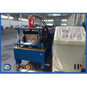 China 4m Length Roof Flashing Gutter Making Machine With Gearing Rigging wholesale