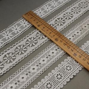 China White Floral Polyester Guipure Lace For Skirts Hats supplier