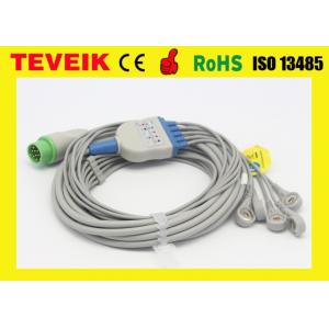 China Leadwire reutilizable médico de Biolight 5 alrededor del cable de 12pin 5Leads ECG para el monitor paciente wholesale