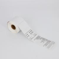 China 2 Inch 65gsm Thermal Transfer Printing Sticker Paper Roll Labels on sale