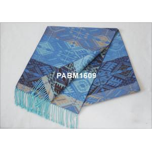China Warm And Elegant Mens Woven Silk Scarf With Silk + Viscose supplier