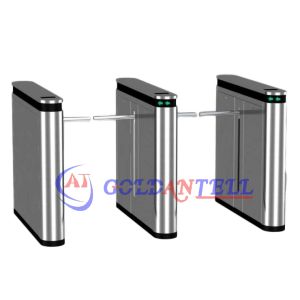 Security Turnstile Gate with 0.2s Barrier Open/Close Time RS-232 Communication Interface and 1-Way Operation Direction