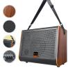 China 40W 15W*2 Output Wood Portable Bluetooth Speaker With Strap Customized wholesale