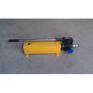 Custom Made Small Hand Operated Hydraulic Pumps / Yellow Hand Held Hydraulic Pump