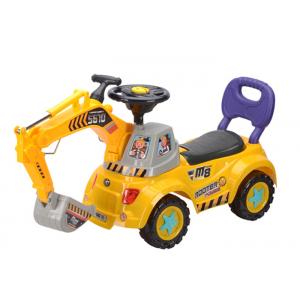 China 40  Push Kids Ride On Toys , Toddler Construction Sliding Car With Music supplier
