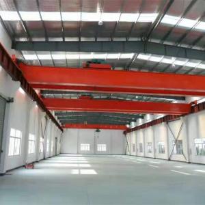 China Twin Beam Overhead Crane Machine QD Model 5 Ton Bridge Crane With Trolley supplier