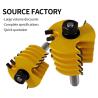 China 8mm 12mm 1/2 Inch Shank Wood Milling Cutter 3 Teeth Adjustable Finger Joint Router Bits Tenon Tool for Woodworking Tools wholesale