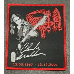 T Shirt Jeans Clothing Iron On Woven Patch Death Chuck Schuldiner Music Patch