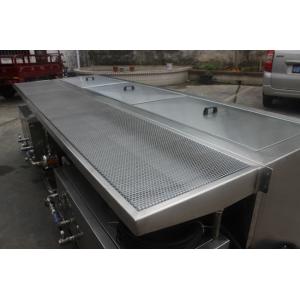 China Stainless Steel Ultrasonic Blind Cleaning Equipment Energy Saving With Two Tanks supplier