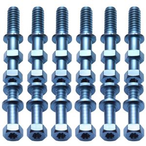 China Custom Hexagonal Carbon Steel Screw Blue Zinc 6mm-200mm wholesale
