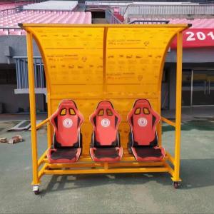 China Customized Outdoor Stadium Seating Bench For Football Coach Player supplier