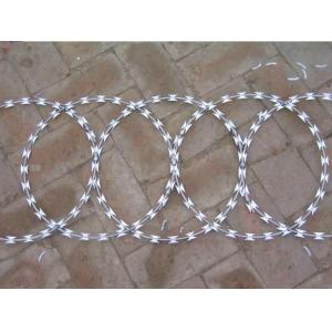 China High security Razor Barbed Wire (stainless steel core with galvanize coated--hot dipped/electric galvanized) supplier