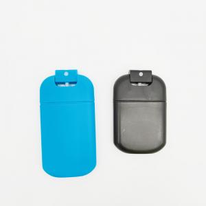 Refill Card Bottle Sprayer 20ml 30ml With Silicone Lanyard Round Shoulder Design Cap