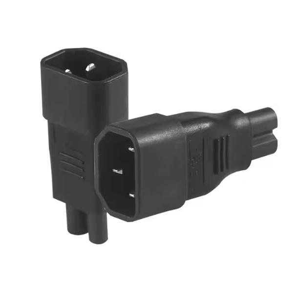 Adaptador de corriente IEC C14 a C7 para portátil, DVD, PS2