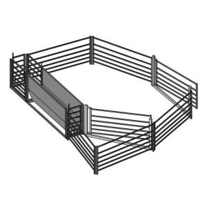 Q195 Q345 Galvanized Cattle Fencing GB DIN 1m-12m Galvanized Farm Fence
