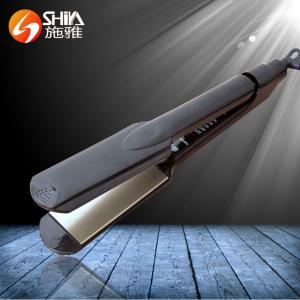 PROFESSIONAL SHIYA FLAT IRON HAIR STRAIGHTENER SY-010 LED SHOWING THE TEMPERATURE