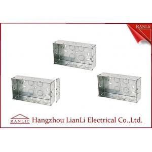 China Custom Outdoor Waterproof Metal Electrical Gang Box Pre Galvanized supplier