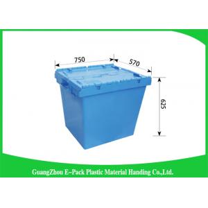 China 170L100% New Pp Heavy Duty Storage Bins , Plastic Box With Hinged Lid Space Saving supplier