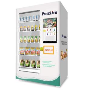 4G Conveyor Belt Vending Machine , Nfc MDB Salad Dispensing Machine