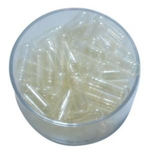 Hard Gelatin Empty Gel Capsules , Size 0 Transparent Capsule With Natural Color