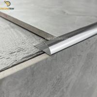 China Tolerance 0.1mm Curved Metal Tile Trims Bright Silver Edge Corner 、 on sale