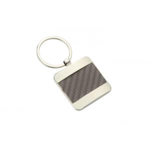 Pantone Color Leather Key Chains Texture PU 40mm Souvenir Key Ring