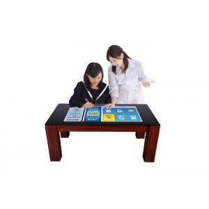 Waterproof Study Screen Coffee Table 43'' Interactive Kiosk Multi-Touch Screen Gaming Smart Coffee Table