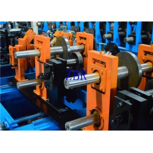 China 1.2MM - 3MM Q195-235 Blue Z C Purlin Forming Machine With 17 Forming Roller supplier