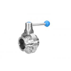 China 1 X0.065 Hygienic Butterfly Valves For High Temperature Pipe System supplier