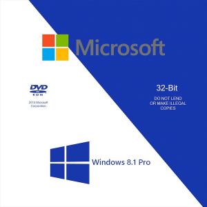 China Microsoft Windows 8.1 Product Key 32 Bits Windows 8.1 Pro Retail Box Online Upgrade supplier