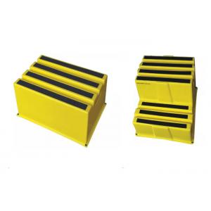 Stackable Yellow 3 Step Stool With Non Slip Mat 500 Lb Load