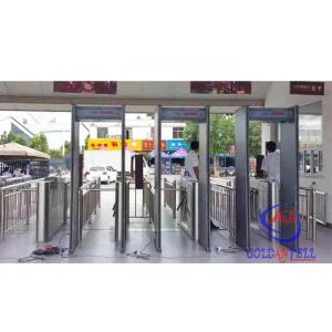 China Security Detector Metal Swing Turnstile Gate Automatic Access System For Metro supplier