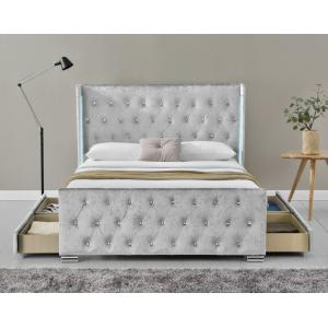 Double Size Upholstered Platform Bed Frame