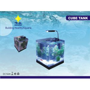China 14L 1.5W DC 12Vの底LEDランプの夜のナノの海洋の密集した魚飼育用の水槽のアクアリウムは立ちます supplier