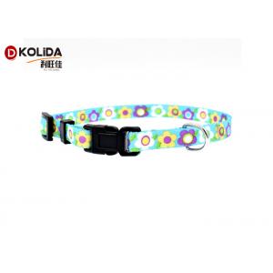 China Muliti - Color Adjustable Safety Nylon Cat Collar Leashes 3/8 Size supplier