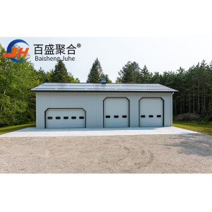 China Prefab Large Span Warehouse with Metal Reinforced Structure and C.Z Shape Purlin wholesale