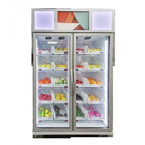 China smart fridge vending machine with smart system sale vegetable fruit frozen food in the supermarket supplier