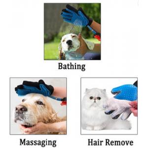 Colorful Pet Grooming Gloves , Dog Bath Glove With Wash Tube Sets Custom Logo