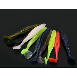 10Pcs /lot Colorful Minnow Fishing Soft Lures SwimBaits Crank Bait Treble Bass Fish Tackle