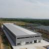 Almacén prefabricado con estructura de acero y vigas de sección H