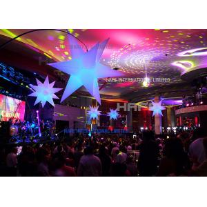 China 2m Diameter Giant Inflatable Beautiful Advertising Led Lighting Star For Wedding supplier