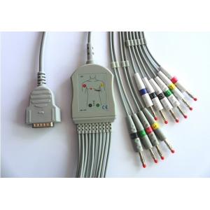 China GE- Marquette / Hellige ECG Machine Cable VS-2P Plug One Piece CE Approval supplier