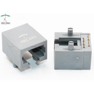 China 8P4C Right Angle RJ45 Pinout Unshielded for Lenovo RJ45 Extension Connector Generation 2 supplier