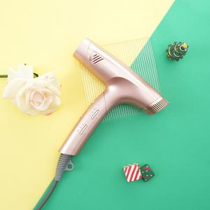 China 110000rpm Foldable High Speed Hair Dryer Lightweight Rose Gold supplier