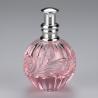 China 6ml Pink Crystal Perfume Bottle with Engraved Design wholesale